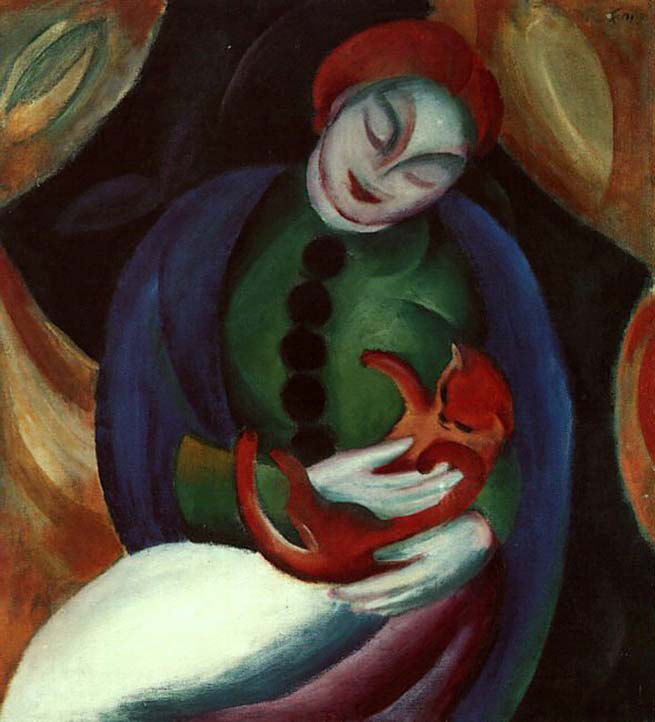 Girl with Cat
